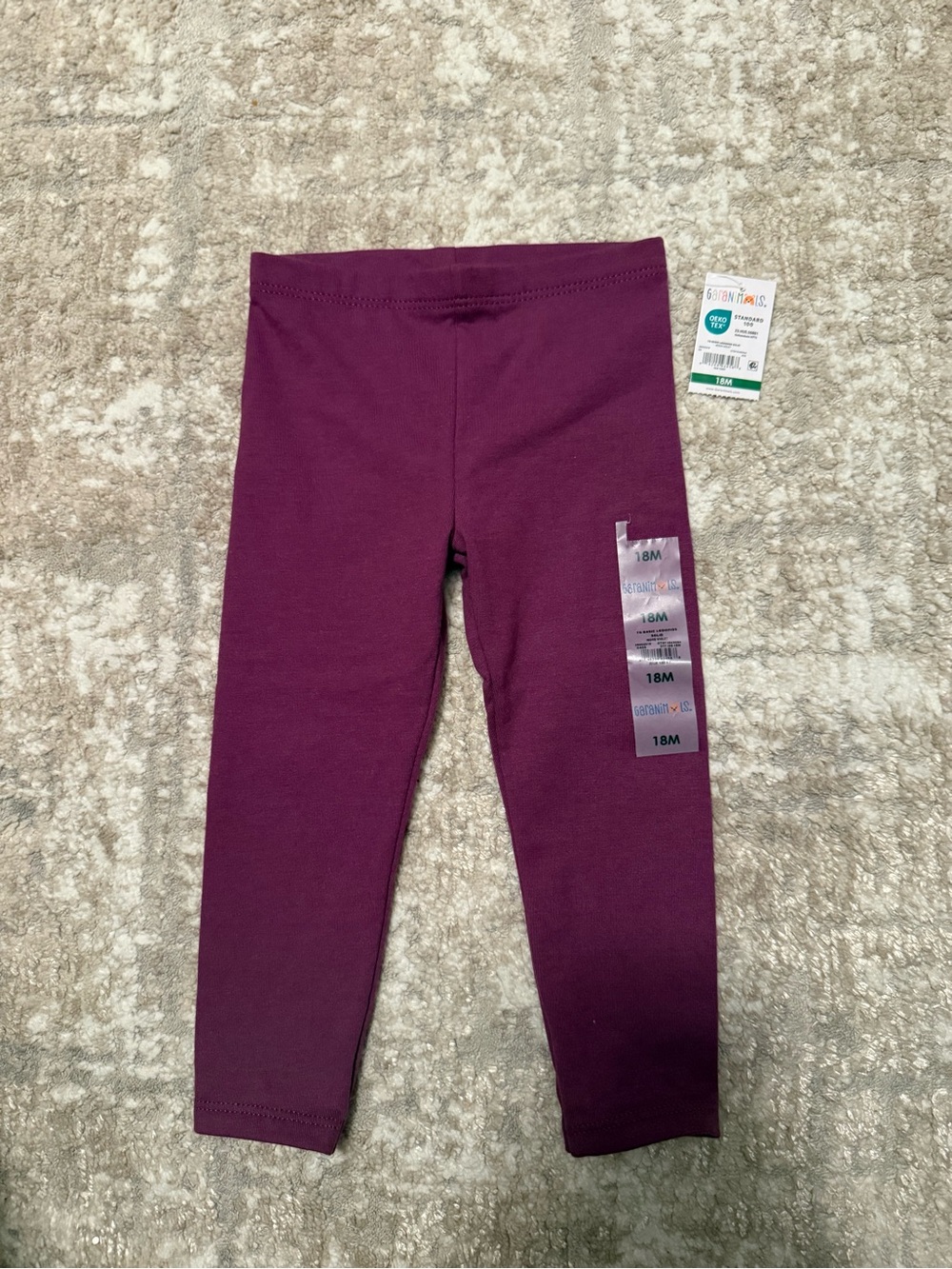 Garanimals Plum Girls' Stretch Leggings size 18M-NWT